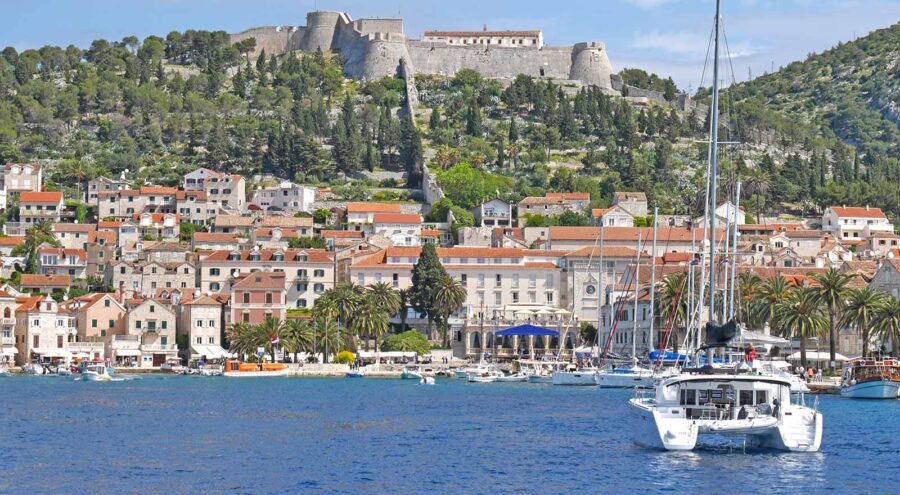 Hvar from the sea